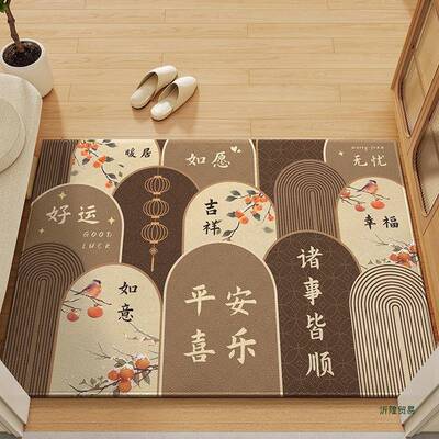 F98HHHT72025新款现代简入户门脚地垫耐脏可定制防约滑洗门免垫室