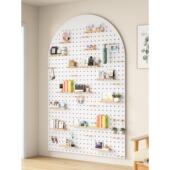 实木洞洞定墙BBN板上物架装 制饰隔板置物架收纳架木质书架墙置面