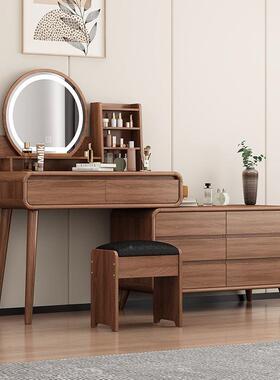 20木5新款中全式实梳妆台主卧婚房简约复PDD10265古化妆桌收纳柜