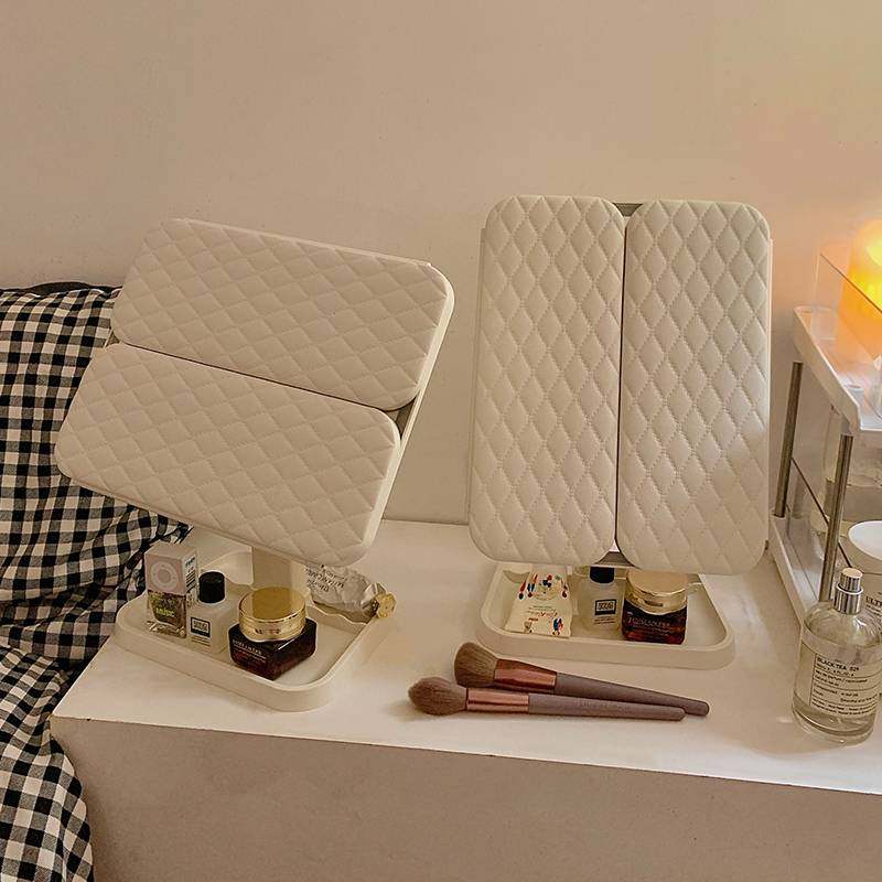 贝壳双开门led化妆镜带灯收纳盒一体台式桌面折叠可调节镜子郑之,玩具/童车/益智/积木/模型,垂直悬浮玩具,淘宝优惠券,粉丝福利购,淘宝优惠卷