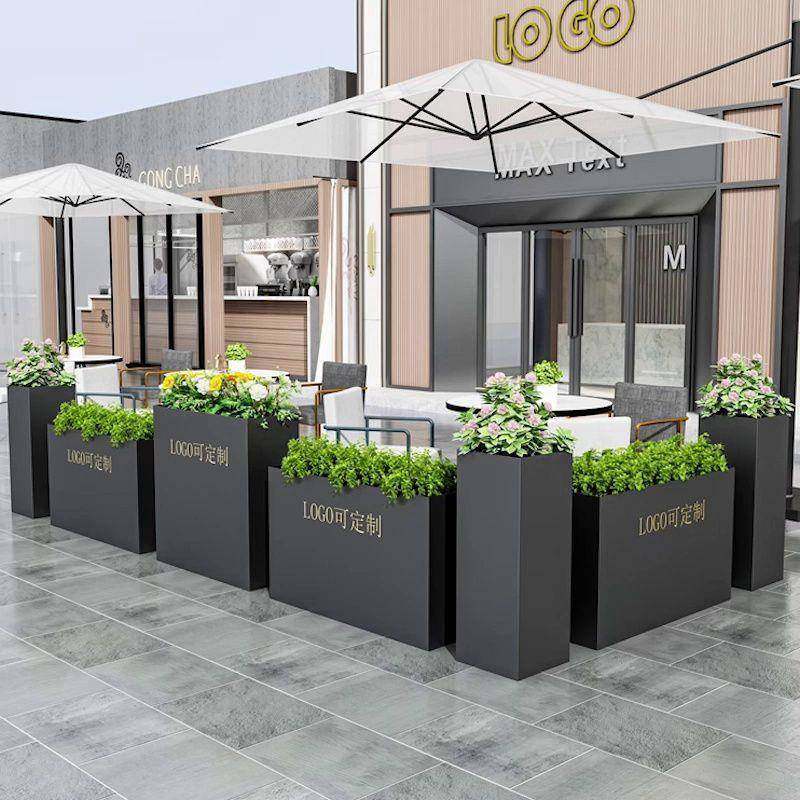 户外不店锈钢花箱组合商业街酒外摆花槽隔花断艺铁花池广场778坛,商业/办公家具,花坛/花箱,淘宝优惠券,粉丝福利购,淘宝优惠卷