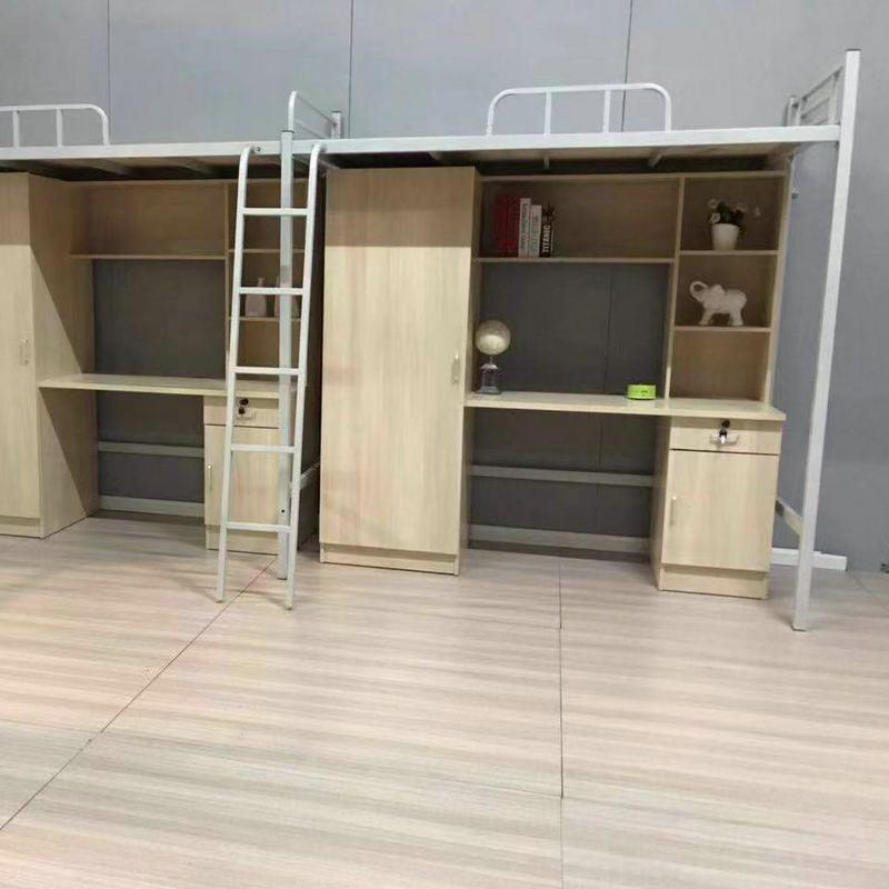 学公寓方管架实木子组合床实柜单无品牌/门衣柜书架写字桌生一体