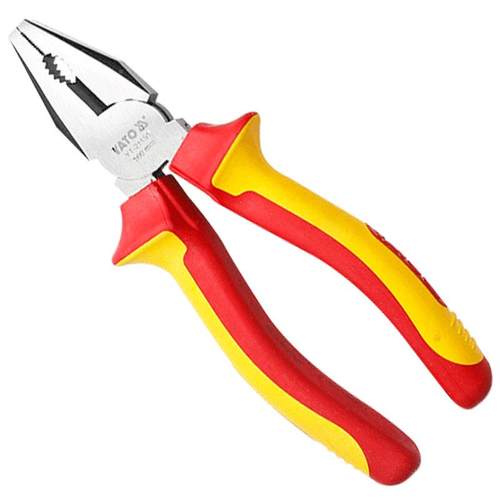 易尔拓（YA0TO）钢绝缘耐压YOO丝钳VDE10高V老虎钳电工钳子