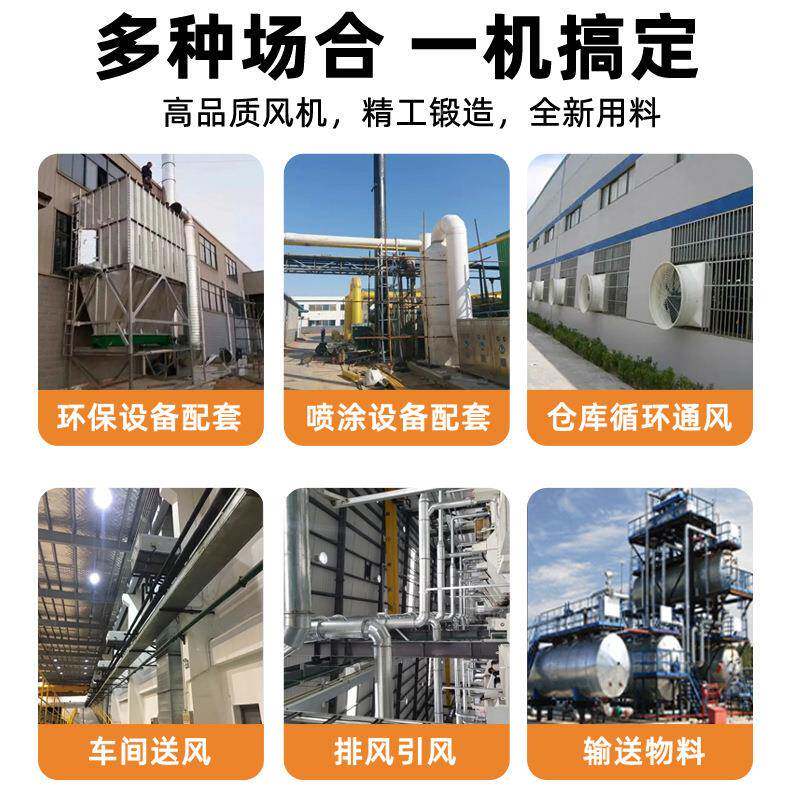 全铜电机流风机厂房车排烟低噪579音抽双向流排风轴设备流排间烟