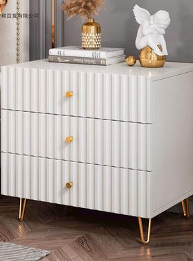 床头柜简约TOG现代轻储物柜简易奢收卧边室床柜子网红小型纳柜置