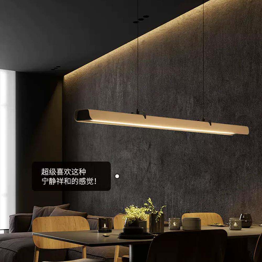 全谱护眼餐厅灯轻奢高端吊桌灯长条办公室灯具设计JY-420餐师茶室