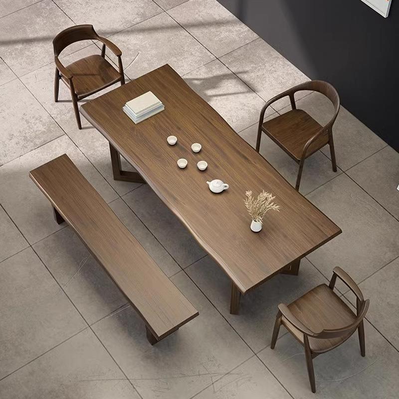 简阳约现代茶台全实木茶桌椅组合客厅家用桌餐创无品牌/茶意几台