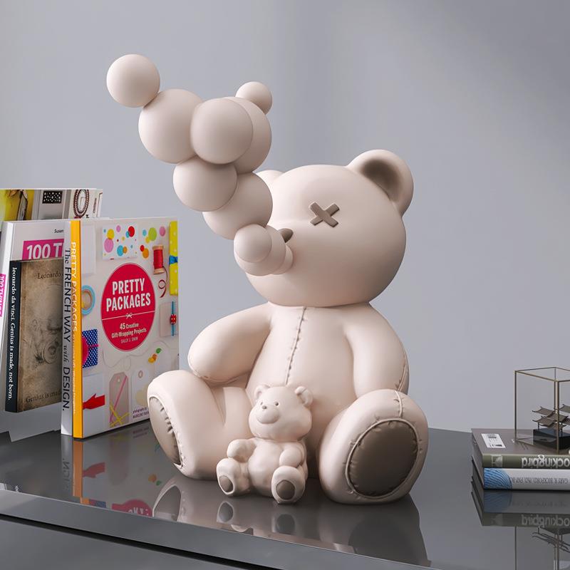 意泡泡熊摆件客厅家居饰室品电视酒柜简关约现代办公玄桌面TJW创