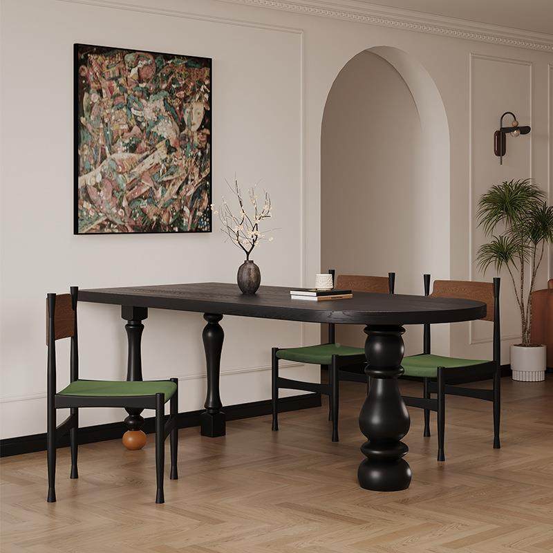 合诚WY250915宏法式复古实木餐椅组家用小户墙型餐桌书桌桌两用客,商业/办公家具,餐桌椅系列,淘宝优惠券,粉丝福利购,淘宝优惠卷