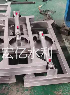 手动机闸6490一体制闸门外形尺寸770*150m钢m置Q配L20KN螺杆启闭