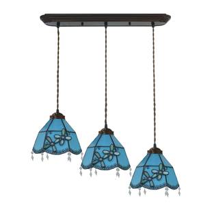 厂家直销吧帝尼地中海简约创意三头吊凡灯餐厅灯台NUN花饰园装 吊