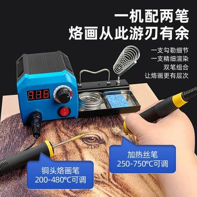 LH55-1-NS画2蓬套甲调温烙葫芦木板烙画工SRL具装烫画木材机燃烧