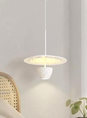 法式复古D2244浮灯雕树脂吊灯卧室头吊灯奶油床风创意餐客厅装饰