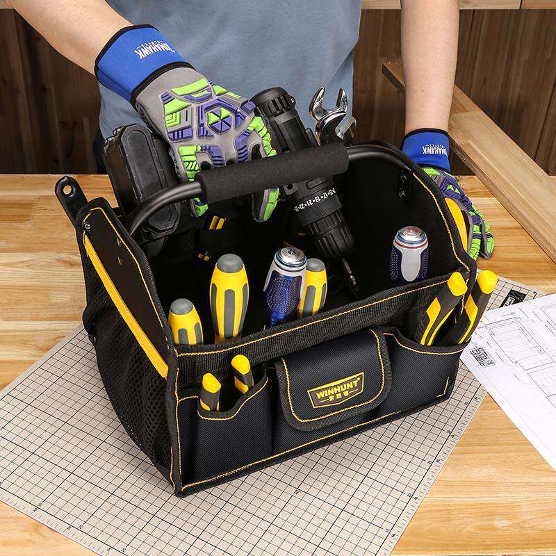 具常胜客大手提工具多功能工具包箱大容量电工包男专用MRR木工工