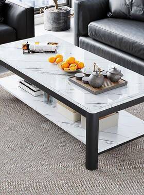 茶客厅小家用COI轻几奢现代办公室钢化璃茶桌简约意式户型玻方形