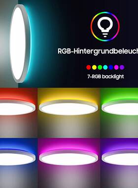 LED室金黄光吸顶28820灯客2厅天花B板灯4w嵌入式RG背光平面圆形卧