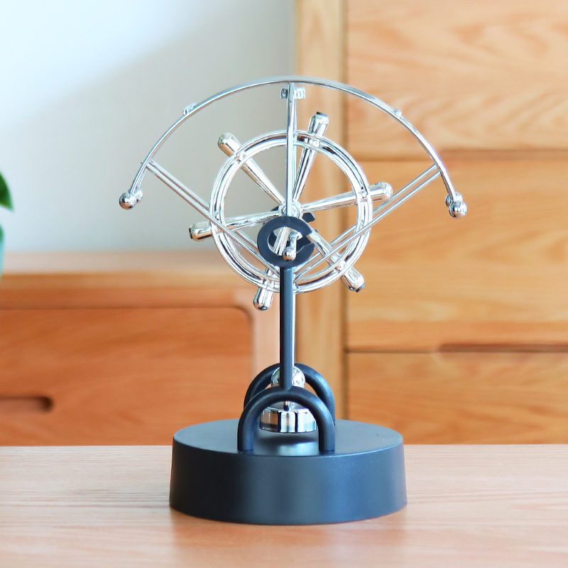 创意牛顿摆球永动机撞球碰碰球混沌摆件摇摆器办公桌面装饰品工艺