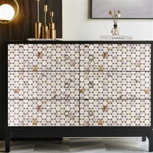 旧家具翻新贴纸衣柜改造厨柜门防水防潮床头柜子自粘墙贴画装 饰膜