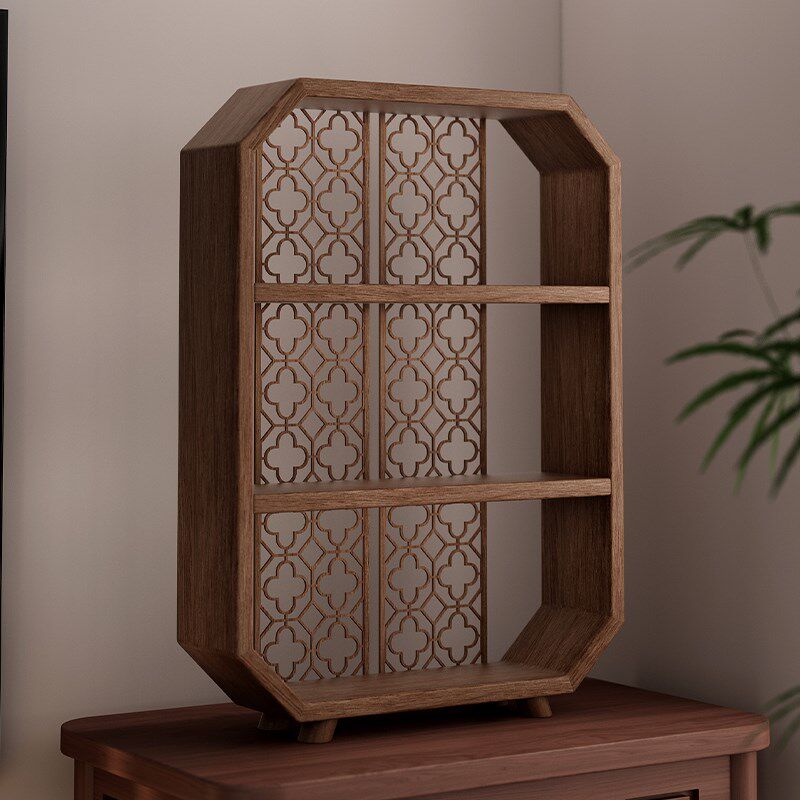 博古架实木中式茶架桌面多宝阁茶室茶具茶杯摆放紫砂壶茶叶展示架