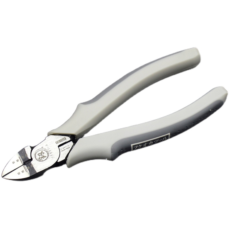 福冈工具 寸斜嘴偏口钳水口钳斜口钳子电工电子钳模型剪钳剪线钳