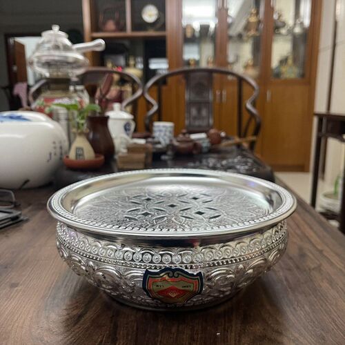 泰国铝茶池铝茶盘纯手工精制铜茶盘复古泡茶器便携式茶具