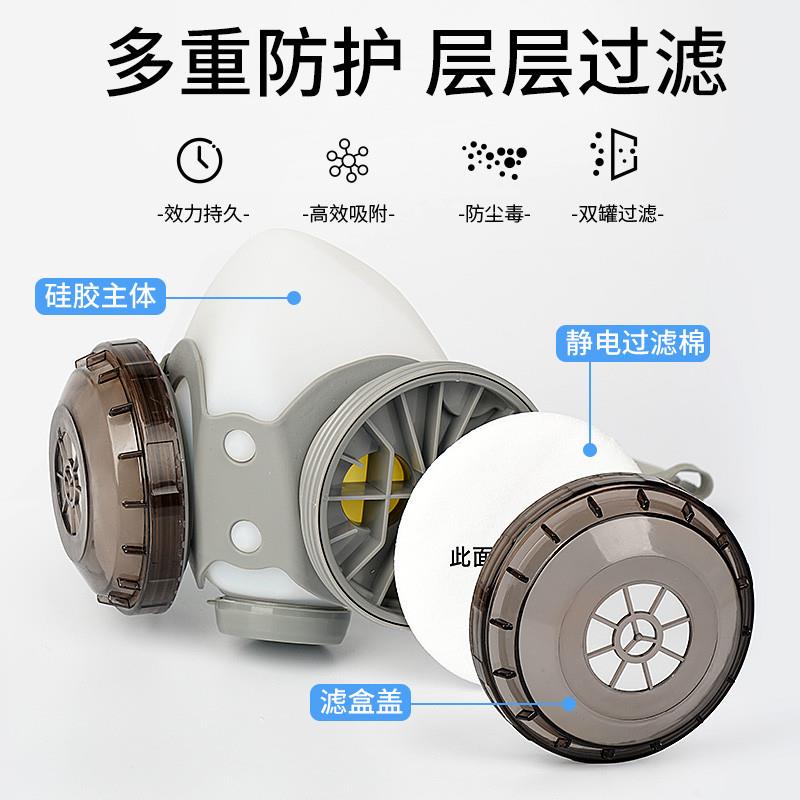 防尘面具防工业粉尘防尘肺面罩全脸打磨喷漆防护口罩防沙