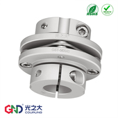 法兰式 GST膜片联轴器伺服电机步进马达丝杆大扭矩弹性连轴器梅花