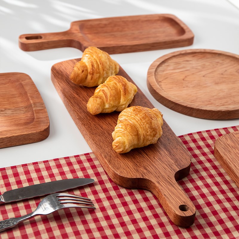 木质披萨盘托盘底托实木比萨饼盘子西餐810寸pizz盘牛排木板托