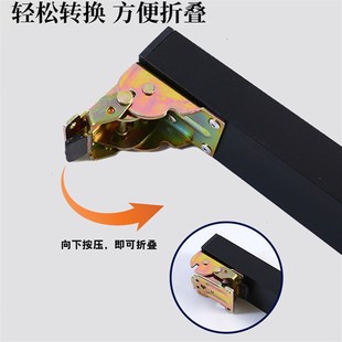 方管桌子腿铝合金铰链折叠脚桌腿支架创意房车支撑柱子吧台餐台脚