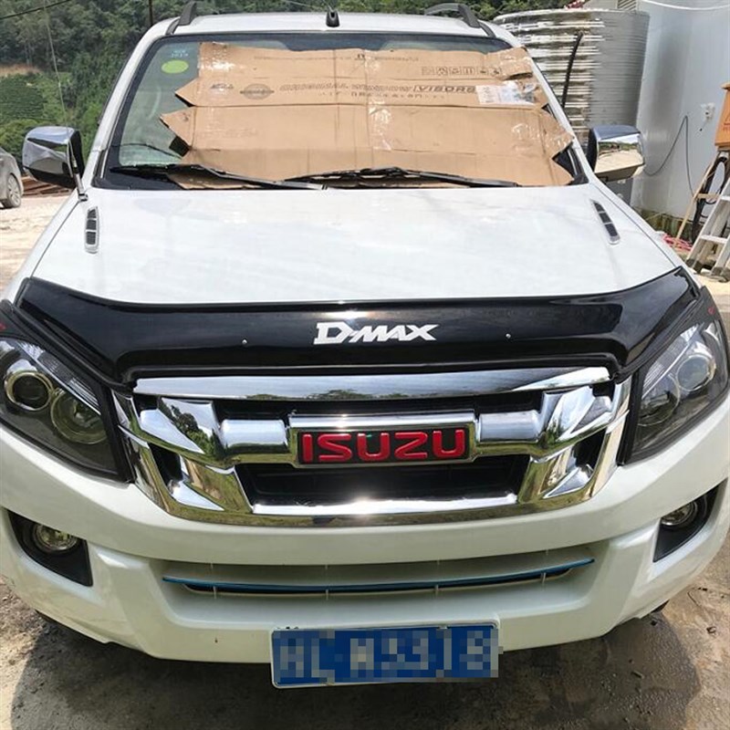 适用五十铃D-MX沙石挡DMX铃拓瑞迈砂石挡机盖挡沙板扰流板改装