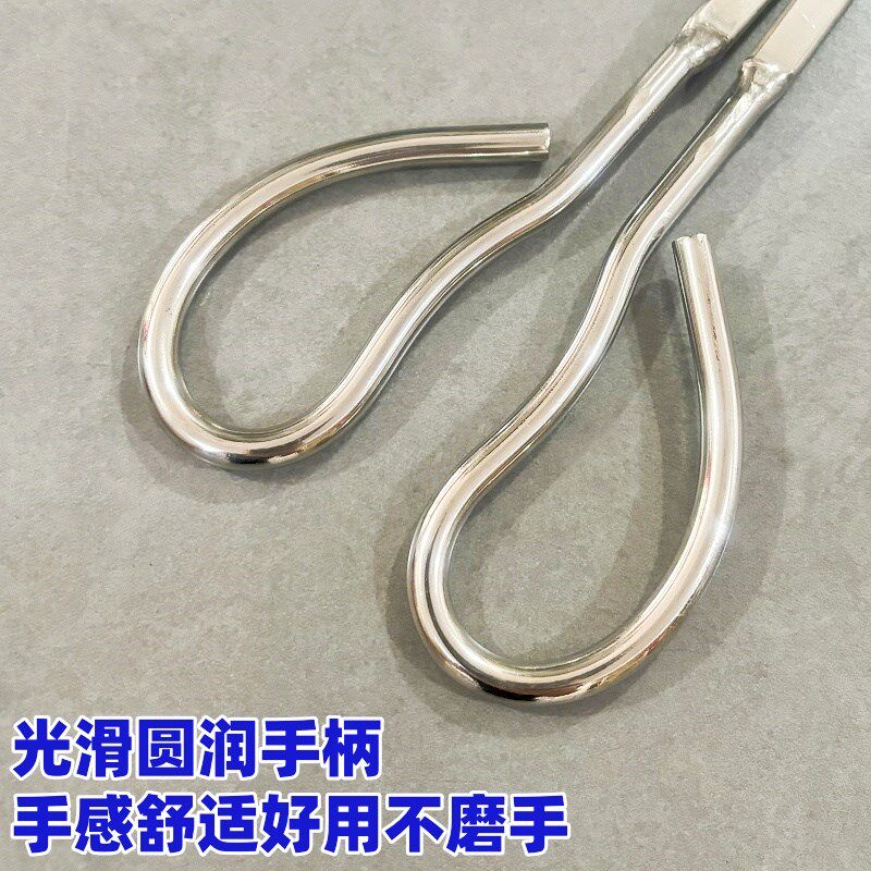 不锈钢黄鳝夹子鳝鱼泥鳅钳子家用烧火钳捡垃圾夹加厚防滑工具赶海