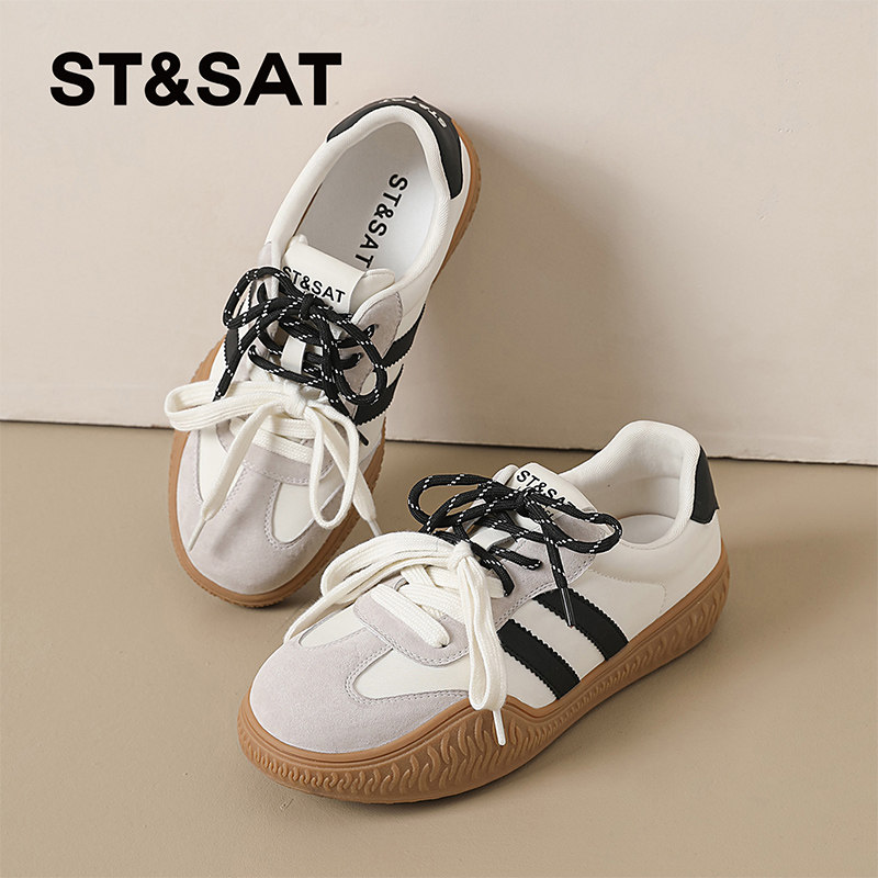 星期六新款运动休闲鞋女款2026年春季时尚百搭学院风软底潮流板鞋