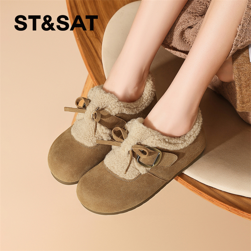 星期六加绒勃肯鞋女2025新款