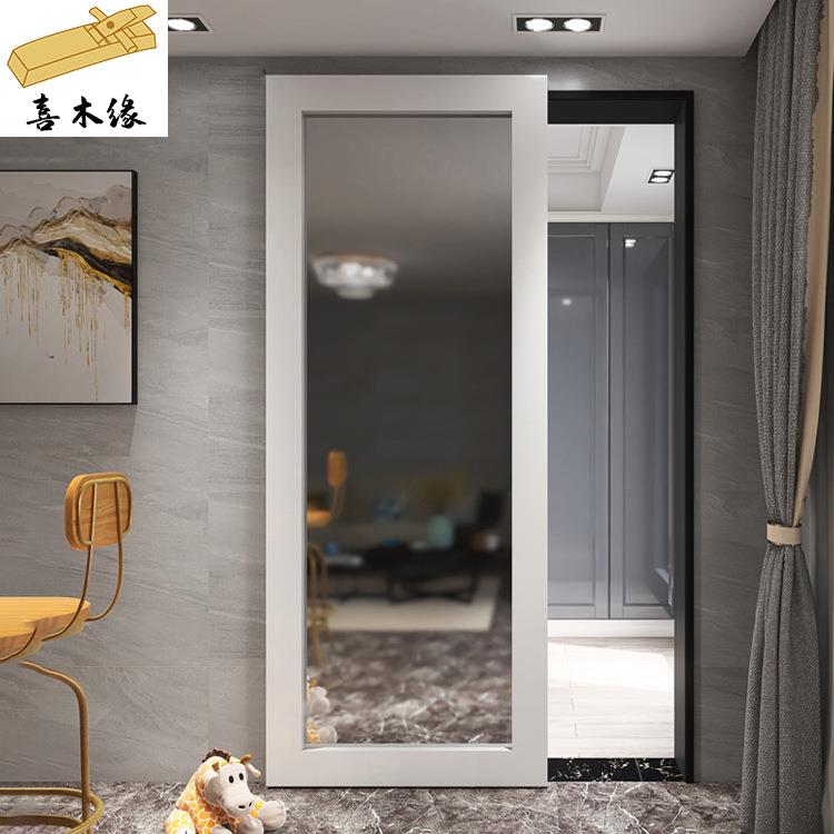 卫生间卧室无轨道隐形幽灵门过道厨房门推拉门吊轨平移门