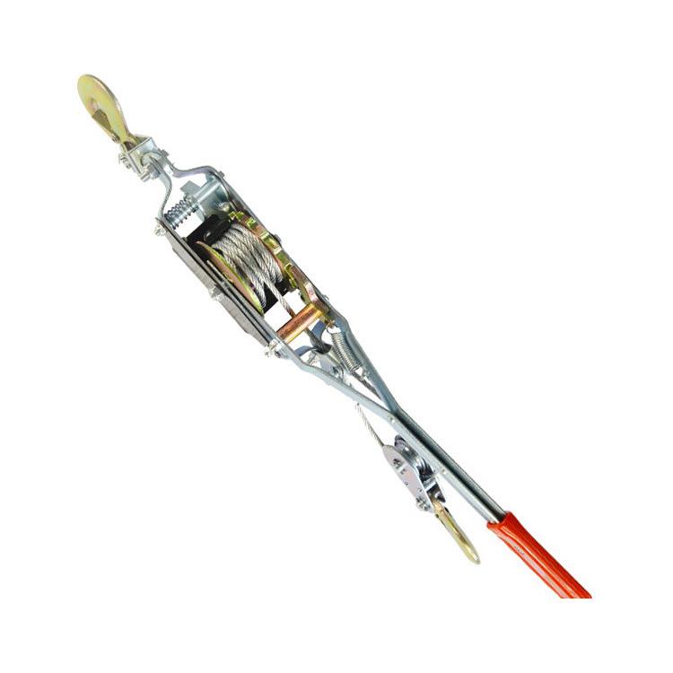 紧固器紧绳器鲁威1-4T汽车货物手动钢丝绳拉紧器棘轮式双钩紧线器