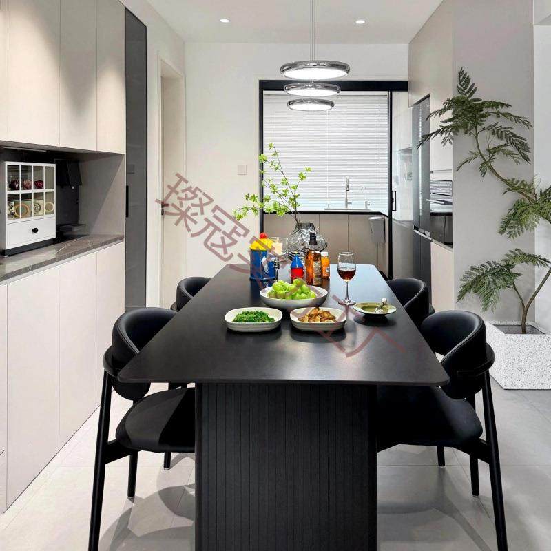 现代轻奢黑色岩板餐桌椅餐桌组合意式家用饭桌长方形小户型简约,鲜花速递/花卉仿真/绿植园艺,割草机/草坪机,淘宝优惠券,粉丝福利购,淘宝优惠卷