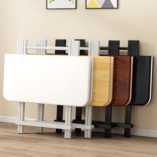 小方桌高80cm实木可折叠户外长方形小木桌子出租屋家用餐桌小户型