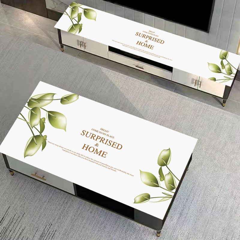 免洗防水pvc软玻璃水晶板清新现代餐桌茶几电视柜盖垫办公桌布垫