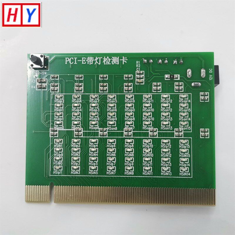 PCI-E带灯测试仪 PCI-E带灯治具 16X带灯检测卡 PCI-E带灯