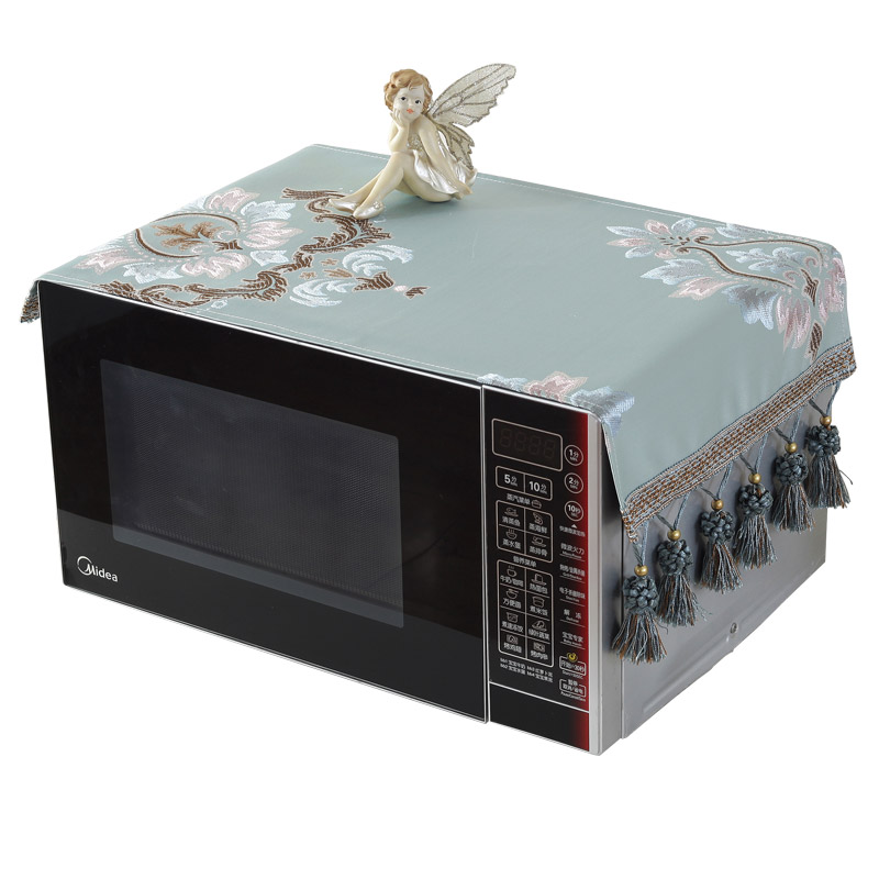 微波炉帘防尘罩格兰仕微波炉罩电烤箱防尘罩布艺家用电烤箱盖布