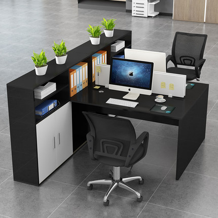 简约现代办公桌椅办公室职员员工电脑桌财务室文员办工桌