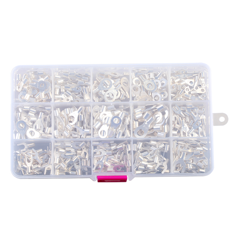 冷压裸端子UT接线端子OT圆形叉型铜鼻子压线耳开口鼻压线钳线鼻子