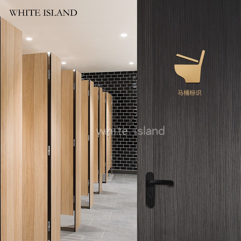 门牌卫生间宾馆厕所商场咖啡馆立体男女洗手间WC标识标志牌黄铜