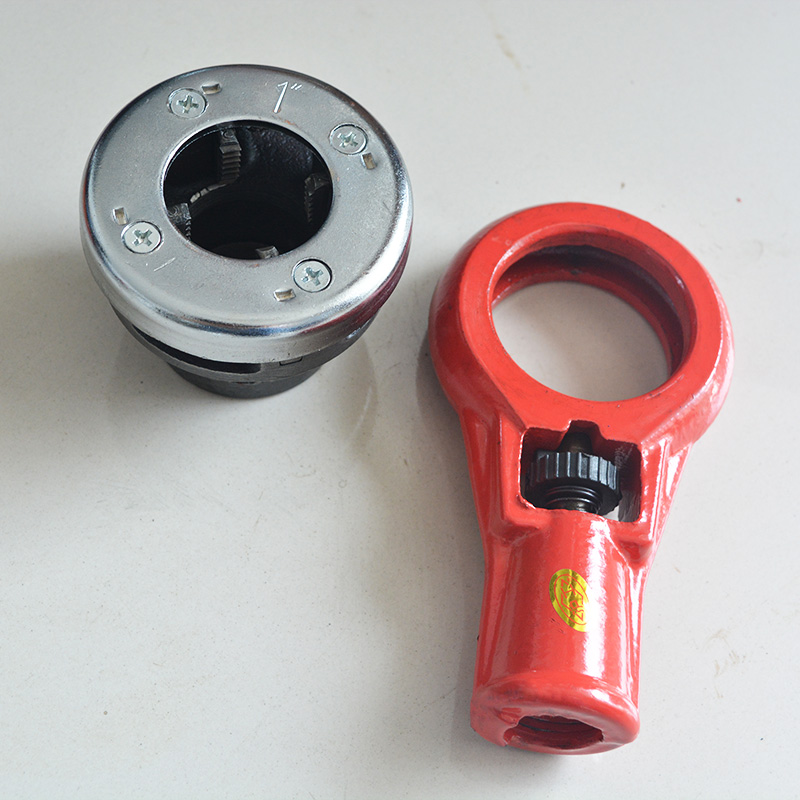 沪工7型丝机手动 轻型管子绞板板牙 丝工具手动丝机水管