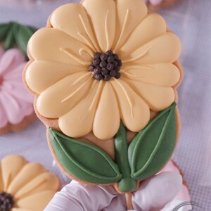 晴子老师教师节糖霜饼干花束模具太阳花向日葵荷花曲奇印模中式