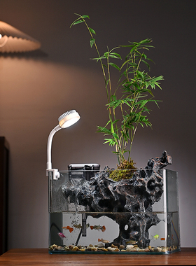 流水摆件循环过滤水喷泉绿植鱼缸客厅招财办公室装饰乔迁开业礼品