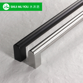 水沐悠定制高端木门单边门拉手 304不锈钢把手订做哑黑拉丝