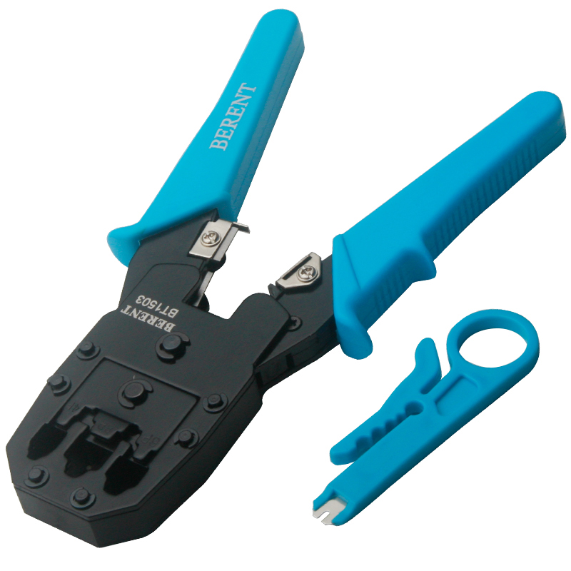 百锐 网线剥线钳 三用网线网络端子钳 水晶头  送剥线刀