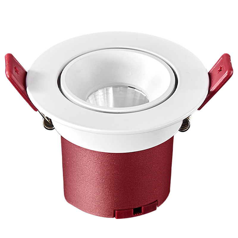 防炫目光COB射灯嵌入式家用7.5开孔.5cm9公分7W75背景洗墙牛眼灯