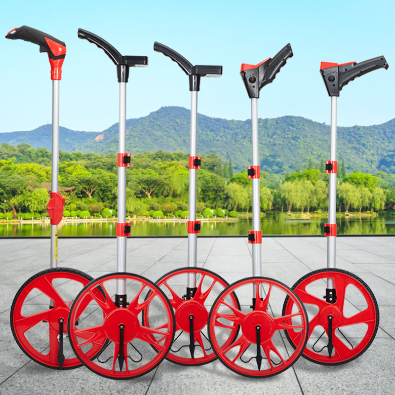 测距轮手推滚尺测量轮电子测亩仪测量路仪器机械滚轮车工程测量尺